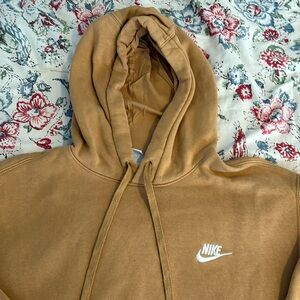 EUC NIKE Butterscotch colored hooded sweatshirt, size M